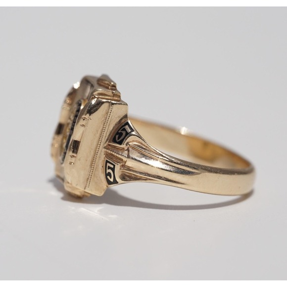 Vintage 10k Solid Yellow Gold Women's 1955 Class Ring Josten St Joseph's Academy - Picture 9 of 9
